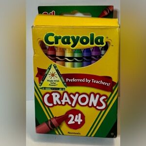 Crayola 24-Color Crayons pack including dandelion NEW
